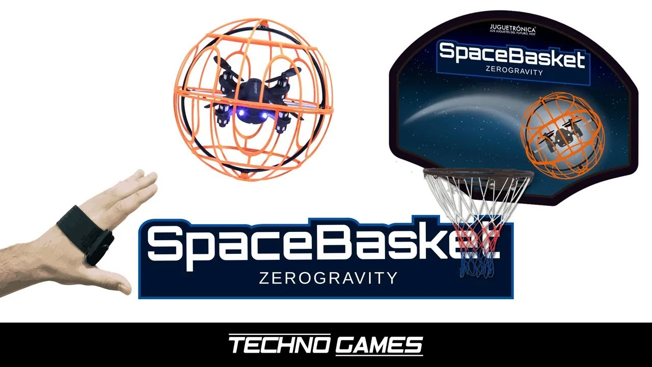 Space Basket, juego de baloncesto con un dron en el interior de la pelota